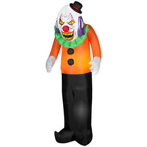 scary clown decorations and sightings for Halloween